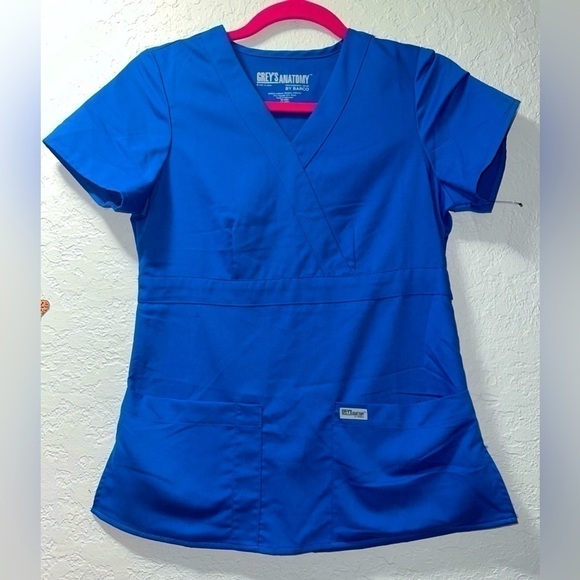 Grey's Anatomy By Barco Royal Blue Scrub Top (NWT) - Picture 1 of 7